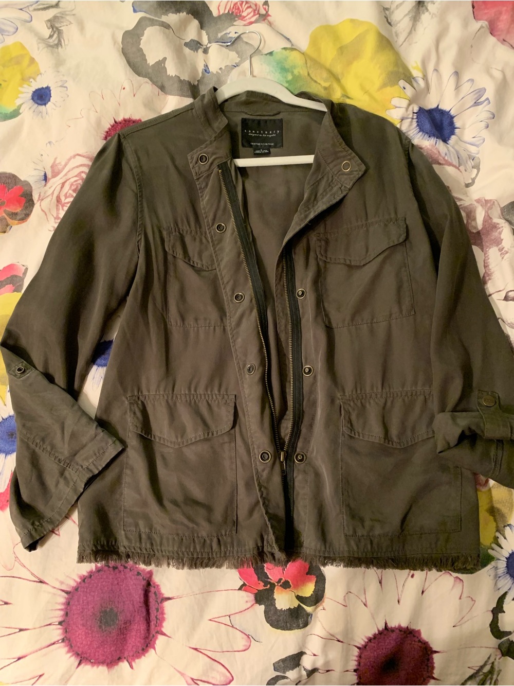 Lightweight zip front jacket by Sanctuary size L EUC